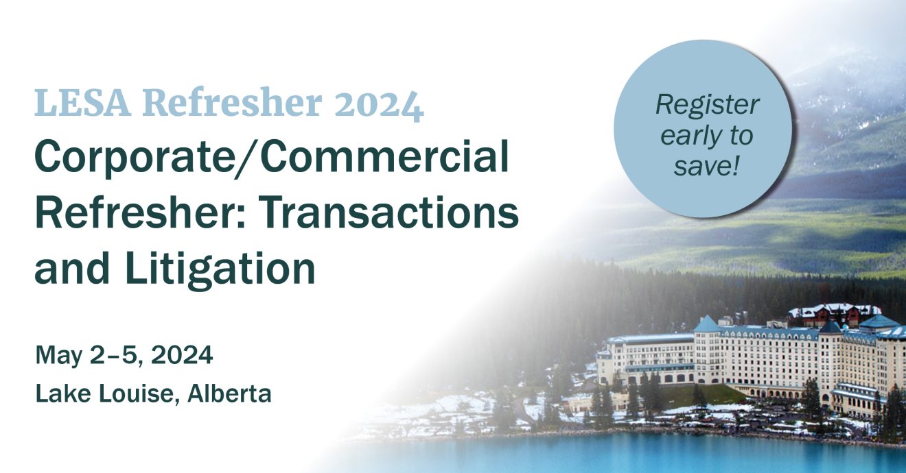 Registration Is Open LESA S Corporate Commercial Refresher 2024 LESA   LESA Refresher 2024 2 1320x690 